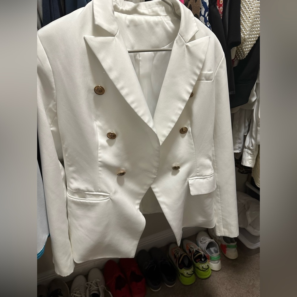 White blazer